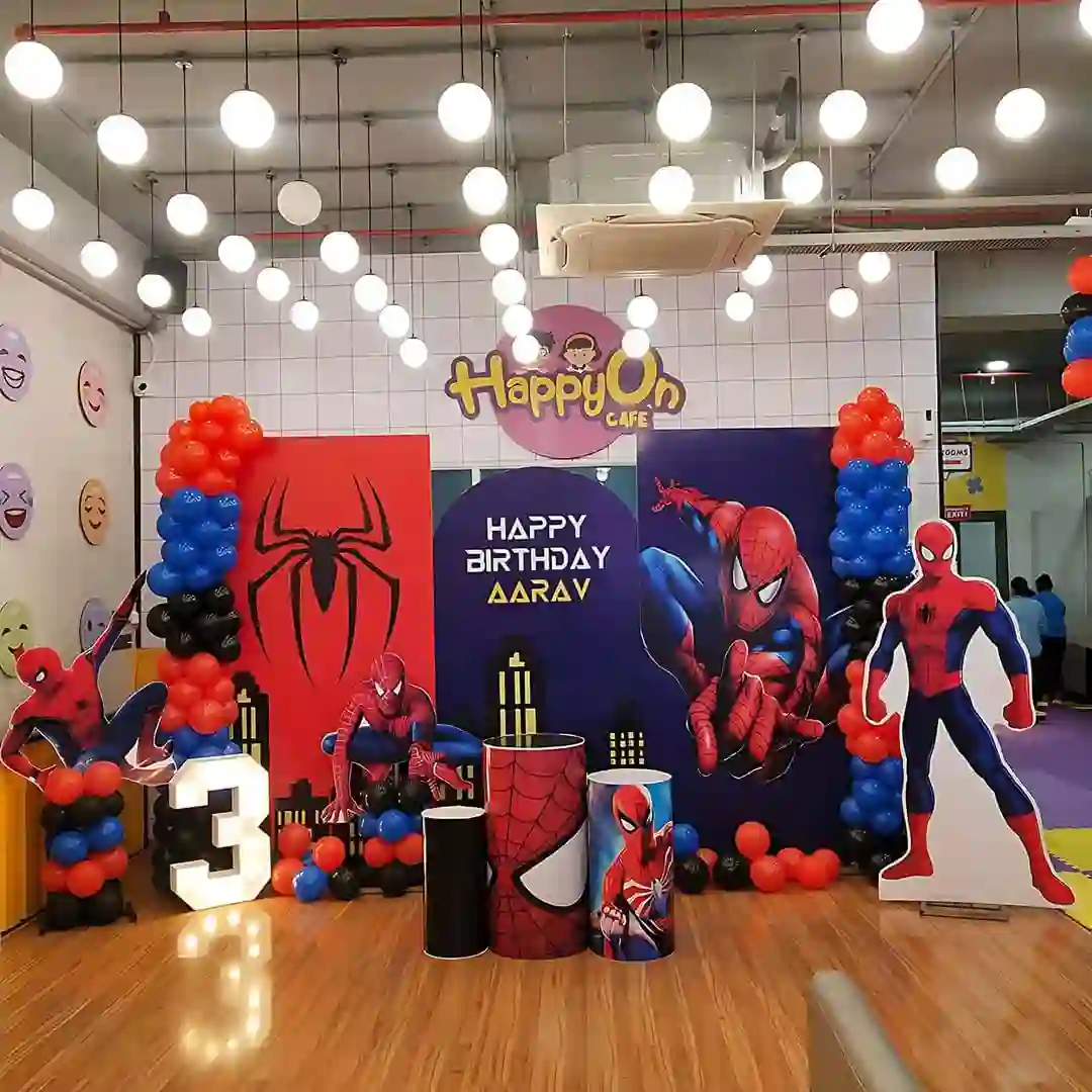 Super Hero Theme Spiderman Celebration Birthday Decor